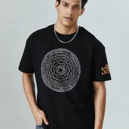 The Souled Store Men Black Doctor Strange Printed Oversized T-Shirt-picture-13