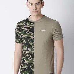 Steenbok Camouflage Printed Slim Fit Cotton T-Shirt-picture-26