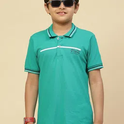 Monte Carlo Boys Polo Collar Pure Cotton T-shirt-image-92