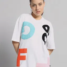 GRIFFEL Typography Printed Cotton Oversized T-shirt-picture-11