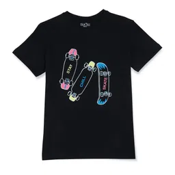 Palm Tree Boys Printed Cotton T-shirt-image-19