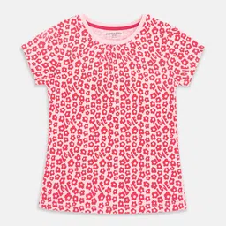 Pantaloons Junior Girls Floral Printed Cotton T-shirt-picture-22