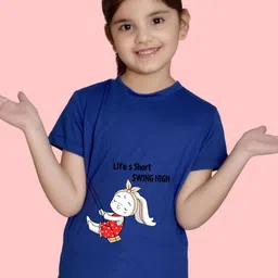 NUSYL Girls Graphic Printed T-shirt-picture-41
