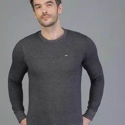 TQS Men Grey Slim Fit Cotton T-shirt-picture-29