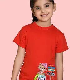 NUSYL Girls Graphic Printed T-shirt-picture-17