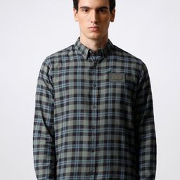 THE BEAR HOUSE Men Slim Fit Tartan Checked Casual Shirt-picture-22