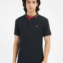 Levis Henley Neck Pure Cotton T-shirt-image-1