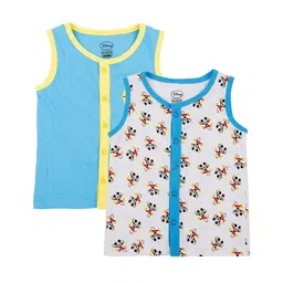 Chirpie Pie by Pantaloons Boys Pack Of 2 Mickey Mouse Printed Sleeveless Cotton T-shirts-picture-46