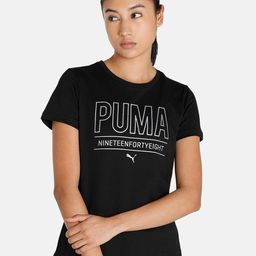 Puma Women Black Brand Logo Printed Regular Fit Outdoor T-shirt-picture-8