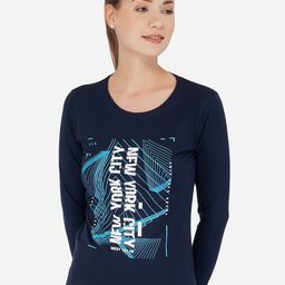 appulse Women Navy Blue Printed T-shirt-picture-7