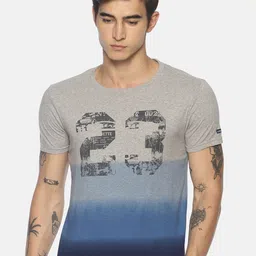 Steenbok Ombre Typography Printed Round Neck Cotton T-shirt-picture-11