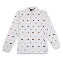 Gini and Jony Boys Printed Polo Collar Pure Cotton T-shirt-picture-55