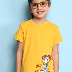 NUSYL Girls Graphic Printed T-shirt-picture-14