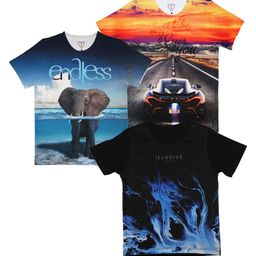 Wear Your Mind Boys Black Pack Of 3 Printed T-shirt-picture-39