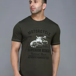 TQS Men Olive Green Typography Printed T-shirt-picture-33