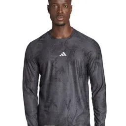 ADIDAS ULT AOP LNGSLV Printed Round Neck T-Shirt-picture-22