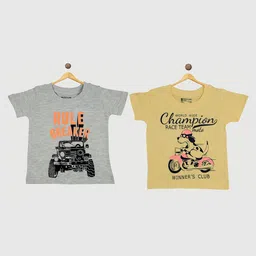 Bodycare Boys Pack Of 2 Graphic Printed Cotton T-shirts-picture-56