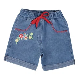 CREMLIN CLOTHING Girls Blue Denim Shorts-picture-22