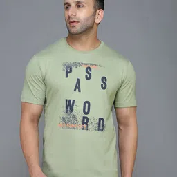 TQS Men Olive Green Typography Printed Raw Edge T-shirt-picture-14