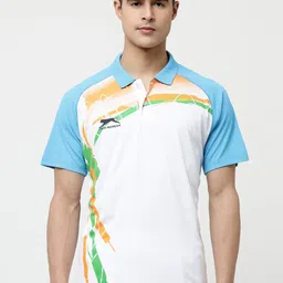 Shiv Naresh Men Printed Polo Collar T-shirt image 1
