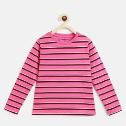Campana Girls Striped Long Sleeve Cotton T-shirt-image-10
