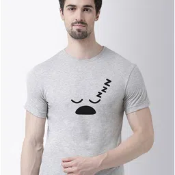 Friskers Men Grey Printed Applique T-shirt-picture-26