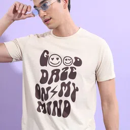 KETCH Typography Printed Round Neck Relaxed Fit T-shirt-picture-15
