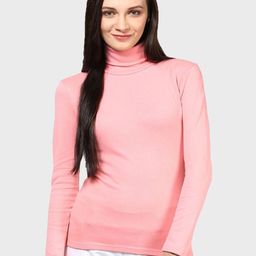 Hypernation Women High Neck Slim Fit T-shirt-picture-30