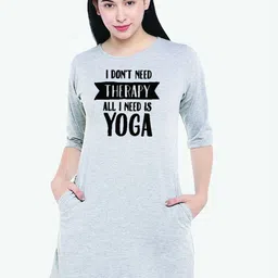 The Lugai Fashion Women Grey Typography Printed Cotton T-shirt-picture-28
