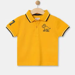 R&B Boys Yellow Polo Collar T-shirt image 1