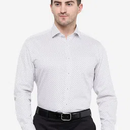 JADE BLUE Men Printed Cotton Formal Shirt-picture-17