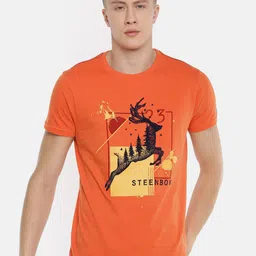 Steenbok Graphic Printed Pure Cotton T-shirt-picture-30