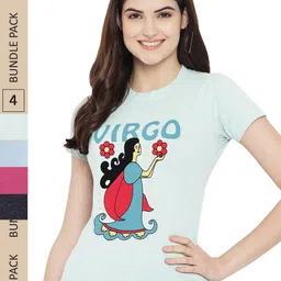 Fabflee Pack Of 4 Graphic Printed Cotton T-shirt-picture-22