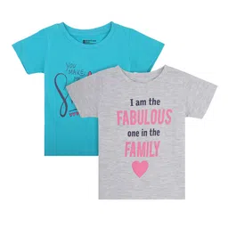 Bodycare Kids Girls Assorted Typography 2 Printed T-shirt-picture-25