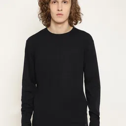 METTLE Men Solid Cotton Round Neck T-shirt-picture-36