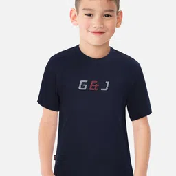 Gini and Jony Infant Boys Typography Printed Cotton T-shirt-picture-56