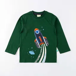 JusCubs Boys Green Graphic Printed Cotton T-shirt-picture-37