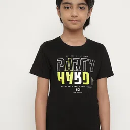 Octave Boys Typography Printed Round Neck Cotton T-shirt-image-72