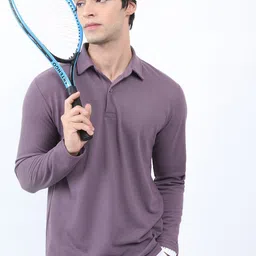 HIGHLANDER Popcorn Structured Regular Fit Polo Collar T-shirt-picture-46