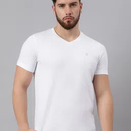 Woodland V-Neck Short Sleeves Cotton Casual T-shirt-picture-21