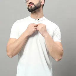 OGEN Mandarin Collar Short Sleeves Casual T-shirt image 1