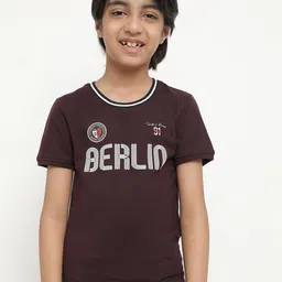 Octave Boys Typography Printed Cotton T-Shirt-picture-30