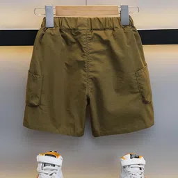 StyleCast x Revolte Boys Green Regular Fit Cargo Shorts-picture-49