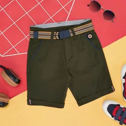 Pantaloons Junior Boys Mid-Rise Pure Cotton Chino Shorts-image-58