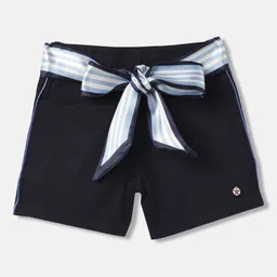 ELLE Girls Mid-Rise Pure Cotton Relaxed Fit Shorts-image-92