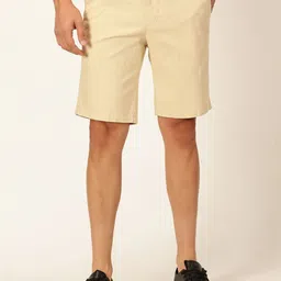Thomas Scott Men Slim Fit Linen Cotton Shorts-picture-17