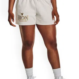 UNDER ARMOUR UA Project Rock Women Everyday Embroidered Terry Sports Shorts-picture-22