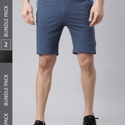Force NXT Men Solid Pack of 2 Super Combed Cotton Bermuda-picture-42