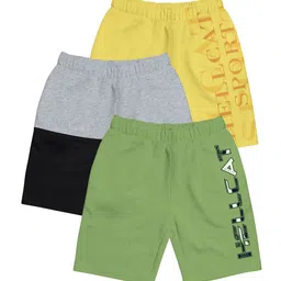 HELLCAT Girls Pack Of 3 Mid-Rise Cotton Sports Shorts-image-52