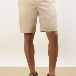 Andamen Men Mid-Rise Slim Fit Casual Shorts-image-29